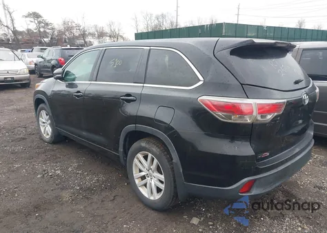 2015 Toyota Highlander Le V6 from USA, damaged, VIN 5TDBKRFH3FS134365